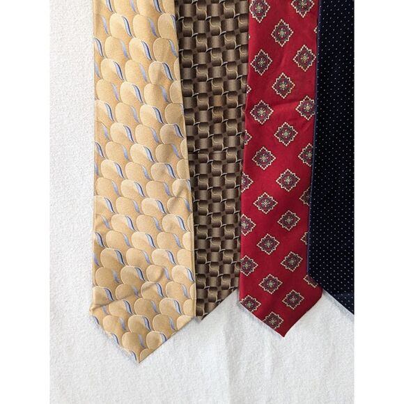 Vintage Y2K Striped and Floral Pattern Ties Bundle of 6 - Picture 2 of 11